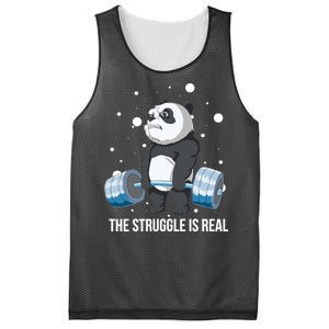 The Struggle Is Real Panda Mesh Reversible Basketball Jersey Tank