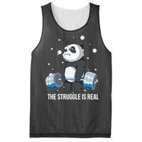 The Struggle Is Real Panda Mesh Reversible Basketball Jersey Tank