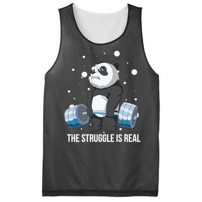 The Struggle Is Real Panda Mesh Reversible Basketball Jersey Tank