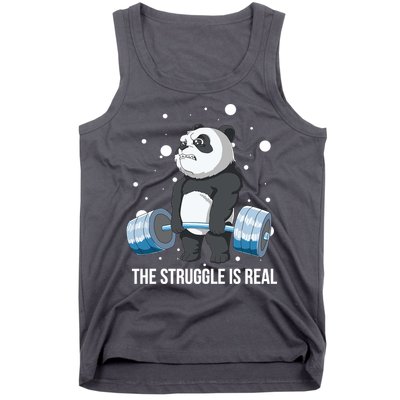 The Struggle Is Real Panda Tank Top