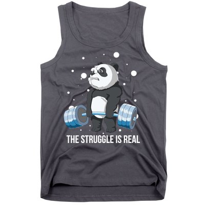 The Struggle Is Real Panda Tank Top