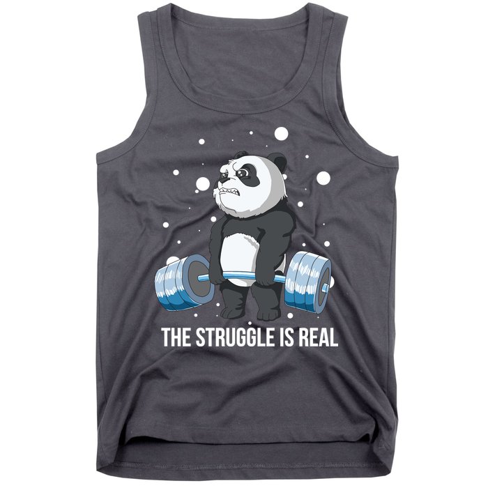 The Struggle Is Real Panda Tank Top