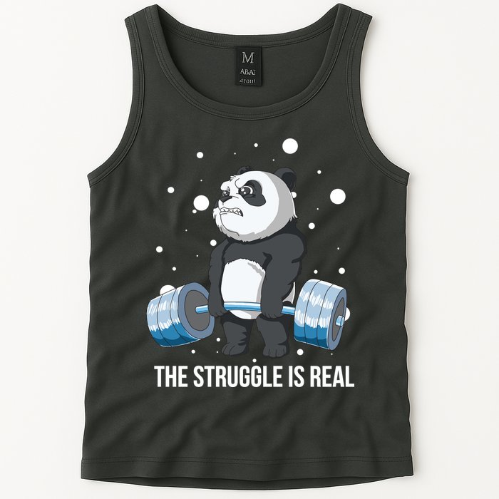 The Struggle Is Real Panda Tank Top