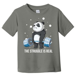 The Struggle Is Real Panda Toddler T-Shirt