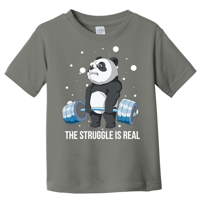 The Struggle Is Real Panda Toddler T-Shirt