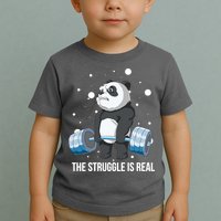 The Struggle Is Real Panda Toddler T-Shirt
