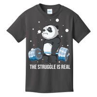 The Struggle Is Real Panda Kids T-Shirt