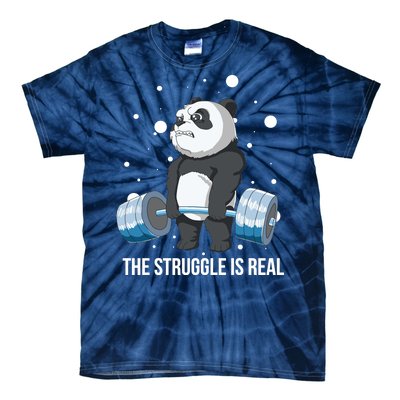 The Struggle Is Real Panda Tie-Dye T-Shirt