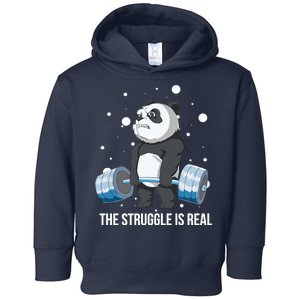 The Struggle Is Real Panda Toddler Hoodie