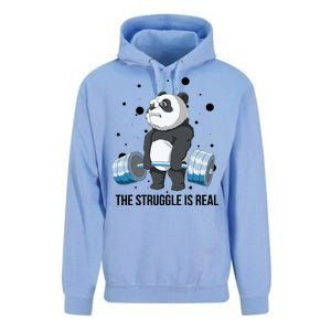 The Struggle Is Real Panda Unisex Surf Hoodie