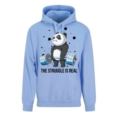 The Struggle Is Real Panda Unisex Surf Hoodie