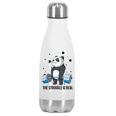 The Struggle Is Real Panda Stainless Steel Insulated Water Bottle