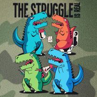 The Struggle Is Real T-Rex Problems Legacy Tie Dye Trucker Hat
