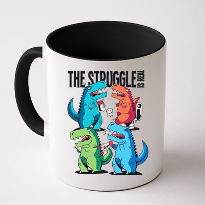 The Struggle Is Real T-Rex Problems Coffee Mug