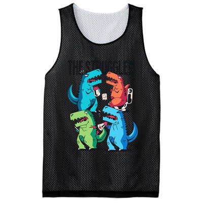 The Struggle Is Real T-Rex Problems Mesh Reversible Basketball Jersey Tank