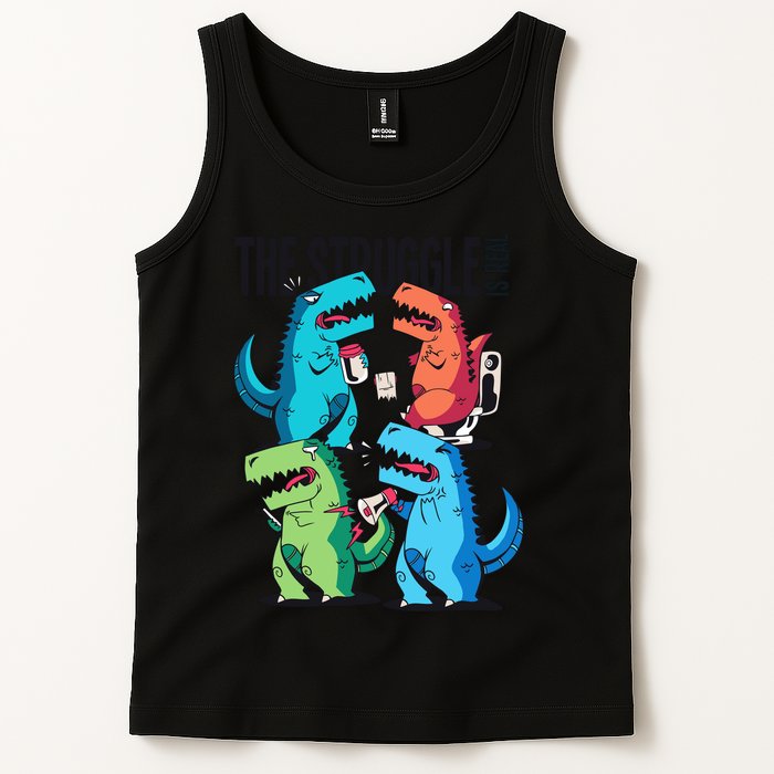 The Struggle Is Real T-Rex Problems Tank Top