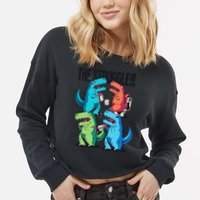 The Struggle Is Real T-Rex Problems Cropped Pullover Crew
