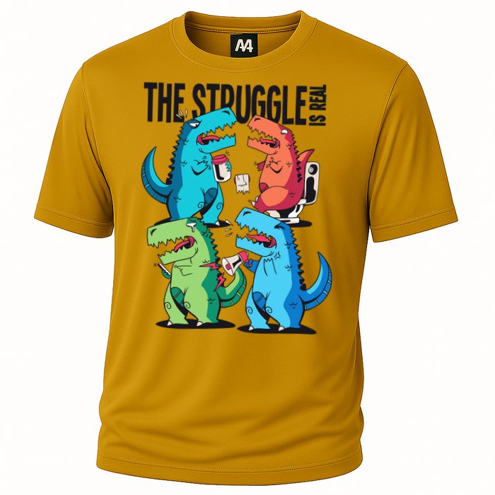 The Struggle Is Real T-Rex Problems Performance Shirt