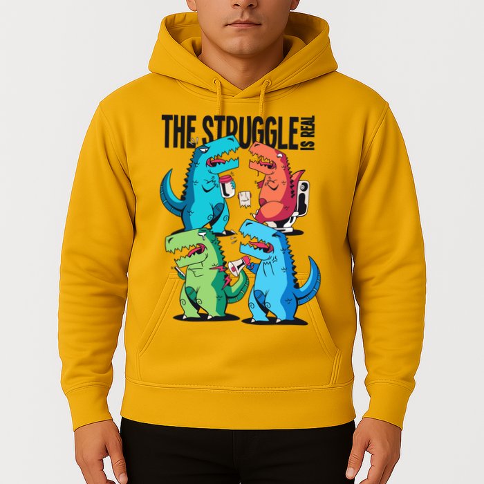 The Struggle Is Real T-Rex Problems Hoodie