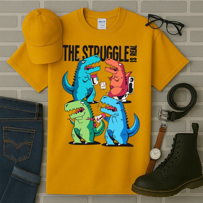 The Struggle Is Real T-Rex Problems Tall T-Shirt