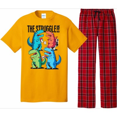 The Struggle Is Real T-Rex Problems Pajama Set