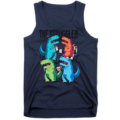 The Struggle Is Real T-Rex Problems Tank Top