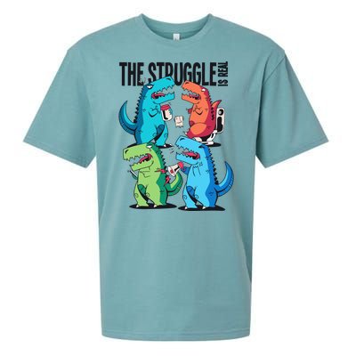 The Struggle Is Real T-Rex Problems Sueded Cloud Jersey T-Shirt