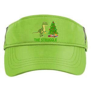 The Struggle T-rex Christmas Tree Adult Drive Performance Visor