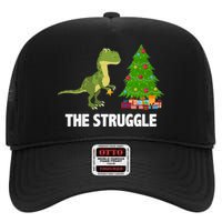 The Struggle T-rex Christmas Tree High Crown Mesh Back Trucker Hat