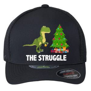 The Struggle T-rex Christmas Tree Flexfit Unipanel Trucker Cap