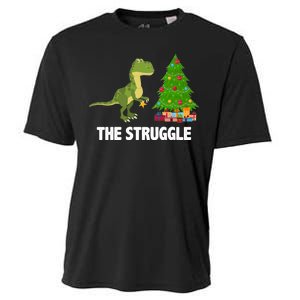 The Struggle T-rex Christmas Tree Cooling Performance Crew T-Shirt