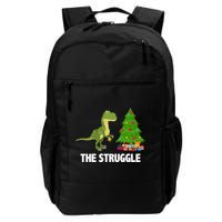 The Struggle T-rex Christmas Tree Backpack