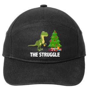 The Struggle T-rex Christmas Tree 7-Panel Snapback Hat