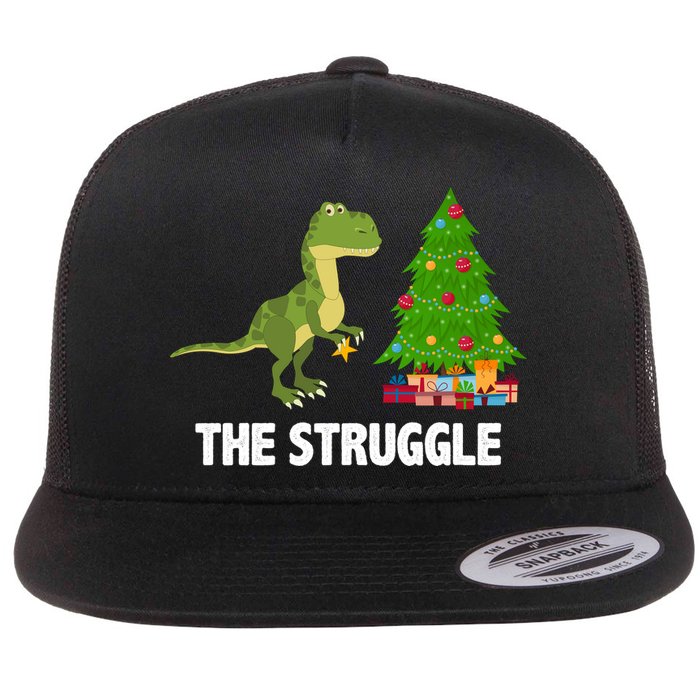 The Struggle T-rex Christmas Tree Flatbill Hat