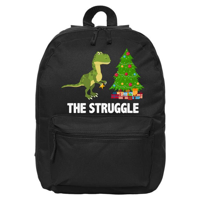 The Struggle T-rex Christmas Tree 16 in Basic Backpack