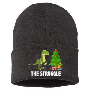 The Struggle T-rex Christmas Tree Sustainable Knit Beanie