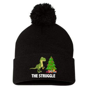 The Struggle T-rex Christmas Tree Pom Pom 12in Knit Beanie