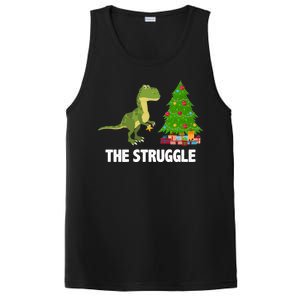 The Struggle T-rex Christmas Tree PosiCharge Competitor Tank