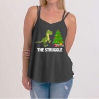 The Struggle T-rex Christmas Tree Women's Strappy Tank