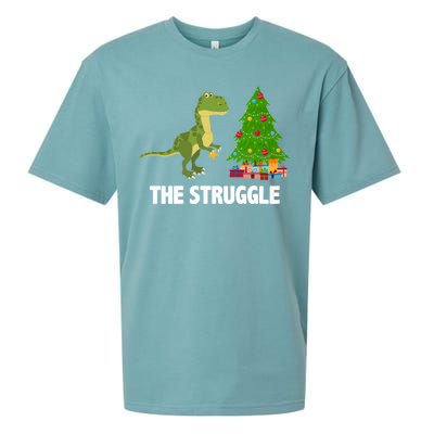 The Struggle T-rex Christmas Tree Sueded Cloud Jersey T-Shirt