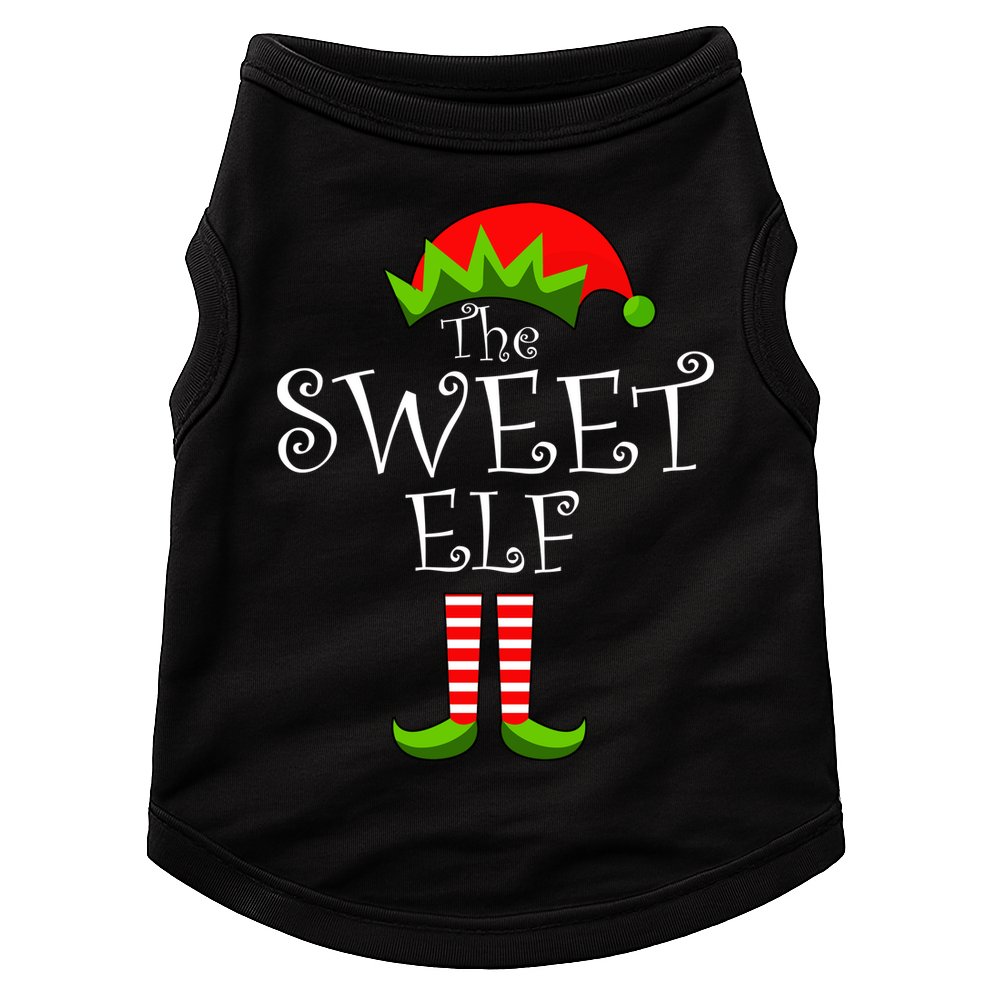 The Sweet Elf Funny Family Matching Christmas Doggie Tank