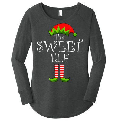 The Sweet Elf Funny Family Matching Christmas Women's Perfect Tri Tunic Long Sleeve Shirt