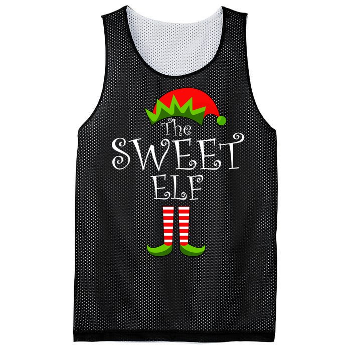 The Sweet Elf Funny Family Matching Christmas Mesh Reversible Basketball Jersey Tank