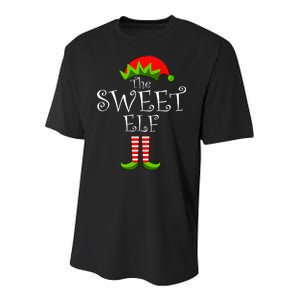 The Sweet Elf Funny Family Matching Christmas Youth Performance Sprint T-Shirt