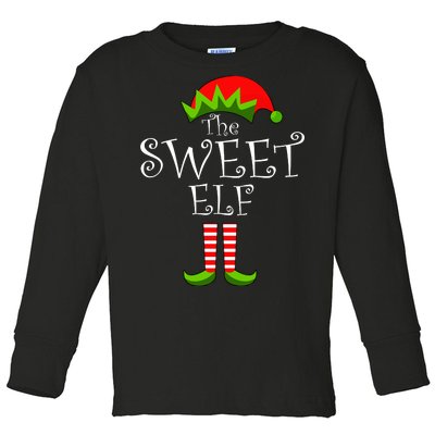 The Sweet Elf Funny Family Matching Christmas Toddler Long Sleeve Shirt