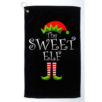 The Sweet Elf Funny Family Matching Christmas Platinum Collection Golf Towel