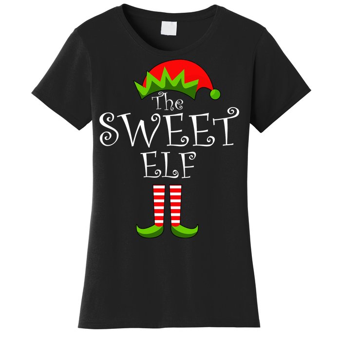 The Sweet Elf Funny Family Matching Christmas Women's T-Shirt