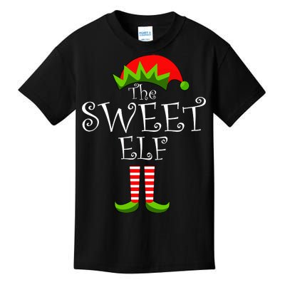 The Sweet Elf Funny Family Matching Christmas Kids T-Shirt