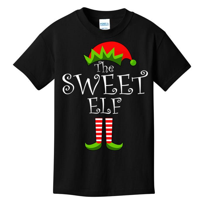 The Sweet Elf Funny Family Matching Christmas Kids T-Shirt