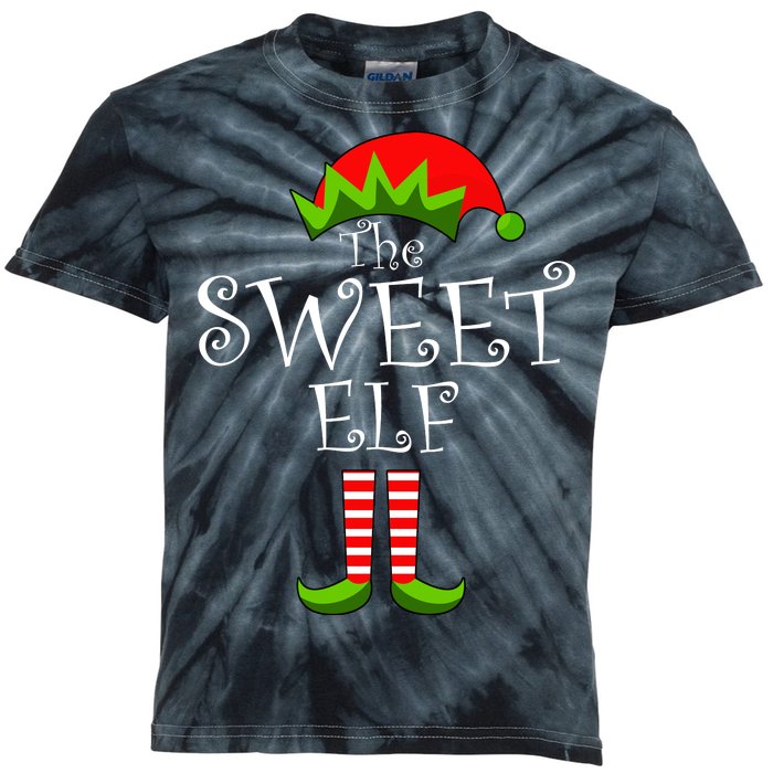 The Sweet Elf Funny Family Matching Christmas Kids Tie-Dye T-Shirt